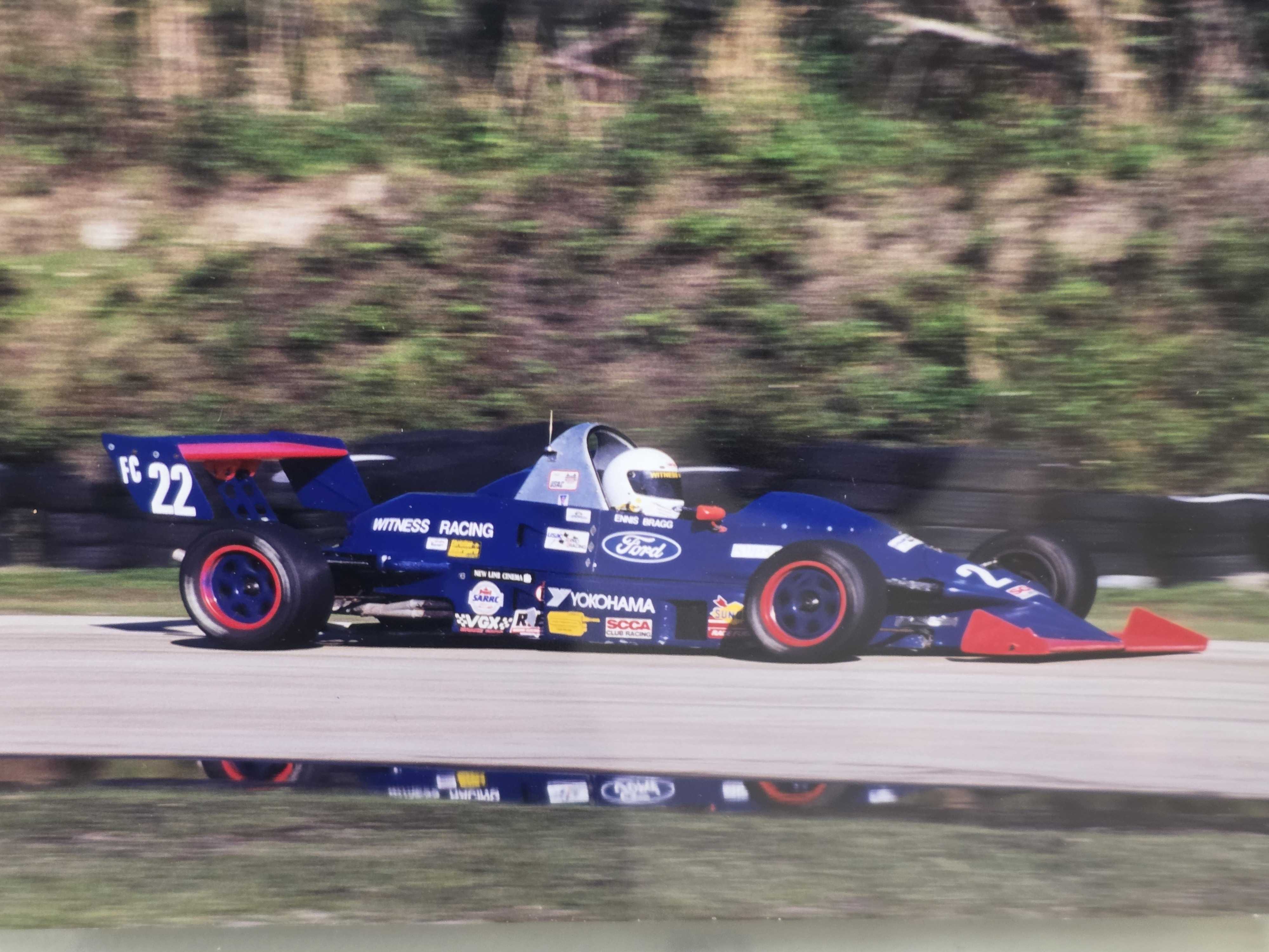 Formula racing photograph from the Ennis Bragg racing archive